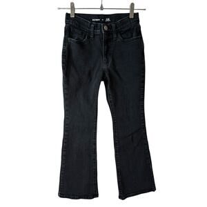 OLD NAVY Girl's High Rise Flare Jeans Built in Tough Black Size 10 Casual